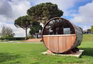 sauna en red cedar dans maison à Vieille-Toulouse