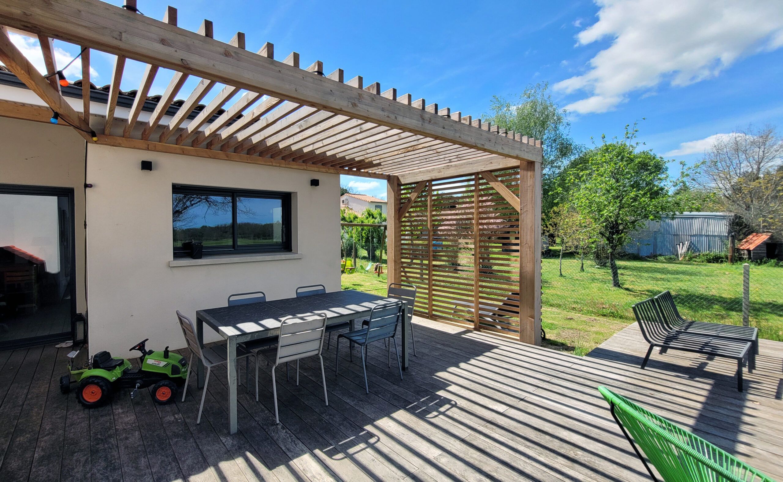image d'une pergola bois