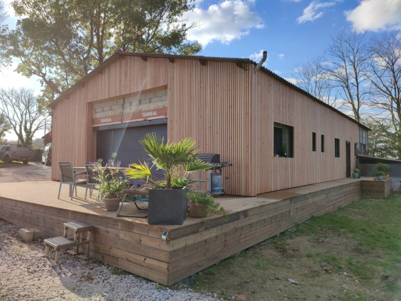 pose bardage et terrasse bois
