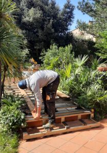 travail sur un chantier toulousain