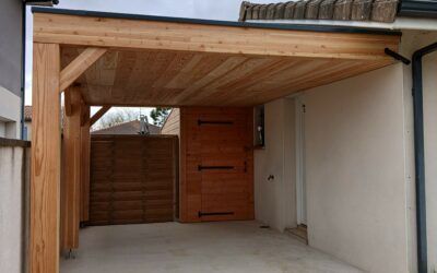 Construction d’un carport en bois sur-mesure à Cornebarrieu