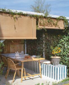 pergola ombragé pour repas