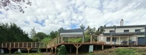 garde corps sur mesure pour terrasse bois suspendu