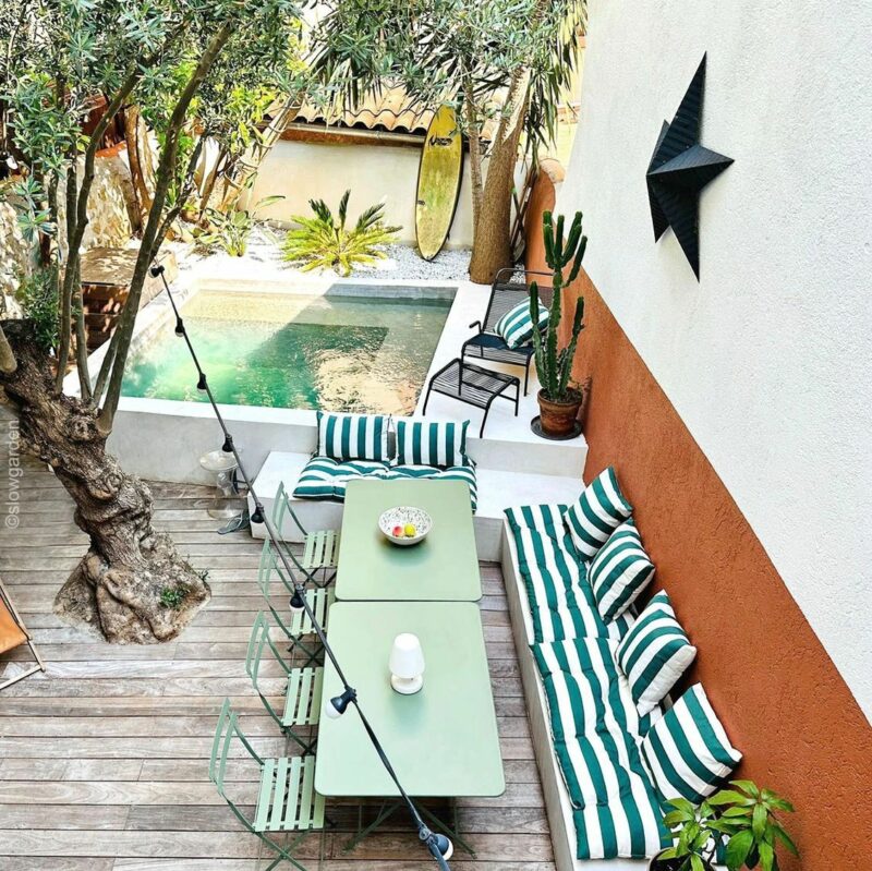 terrasse bois en bord de piscine tendance été 2026