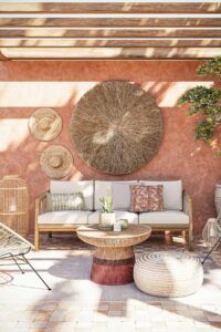 aménagement d'une pergola avec du mobilier de jardin tendance 2026